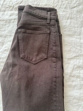 Abercrombie & Fitch High-Rise Jeans in Brown